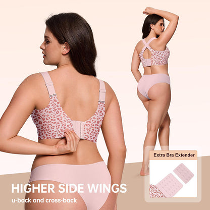 Women Jelly Bras Wirefree Full Coverage No Underwire Everyday Bras Comfortable Wireless Padded Tshirt Bra