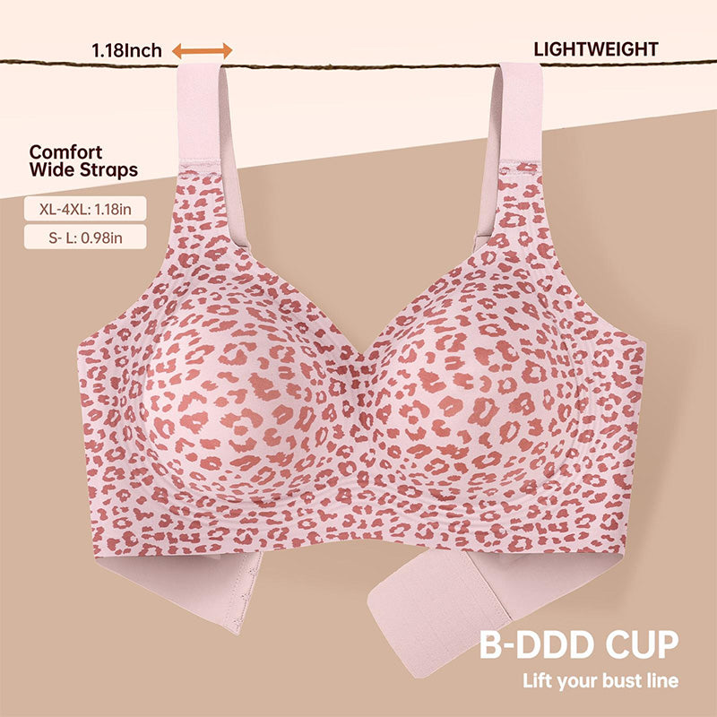 Women Jelly Bras Wirefree Full Coverage No Underwire Everyday Bras Comfortable Wireless Padded Tshirt Bra