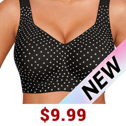 Women Jelly Bras Wirefree Full Coverage No Underwire Everyday Bras Comfortable Wireless Padded Tshirt Bra