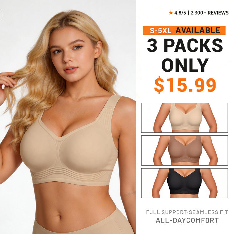 Women Jelly Bras Wirefree Full Coverage No Underwire Everyday Bras Comfortable Wireless Padded Tshirt Bra