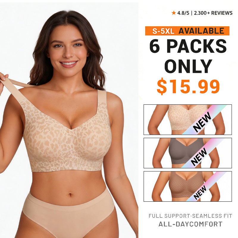Women Jelly Bras Wirefree Full Coverage No Underwire Everyday Bras Comfortable Wireless Padded Tshirt Bra