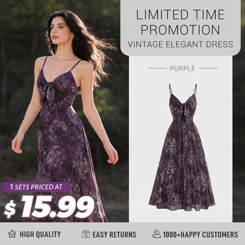 Multicolor 1930s Floral V-Neck Bohemian Slip Dress