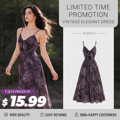 Multicolor 1930s Floral V-Neck Bohemian Slip Dress