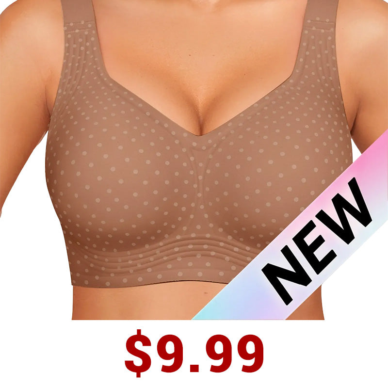 Women Jelly Bras Wirefree Full Coverage No Underwire Everyday Bras Comfortable Wireless Padded Tshirt Bra