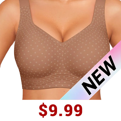Women Jelly Bras Wirefree Full Coverage No Underwire Everyday Bras Comfortable Wireless Padded Tshirt Bra