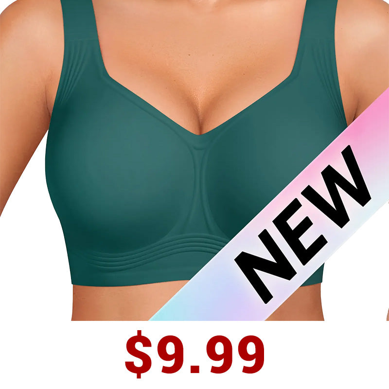 Women Jelly Bras Wirefree Full Coverage No Underwire Everyday Bras Comfortable Wireless Padded Tshirt Bra
