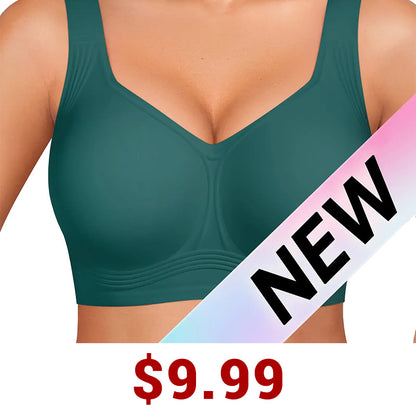 Women Jelly Bras Wirefree Full Coverage No Underwire Everyday Bras Comfortable Wireless Padded Tshirt Bra