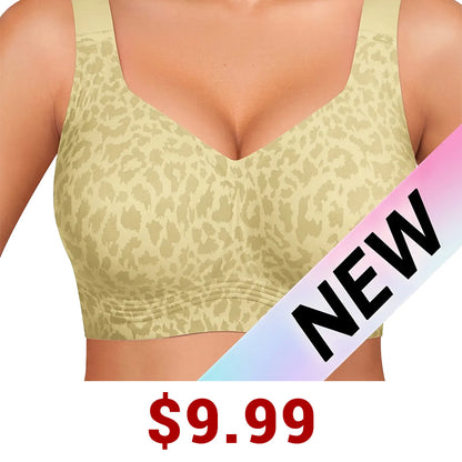 Women Jelly Bras Wirefree Full Coverage No Underwire Everyday Bras Comfortable Wireless Padded Tshirt Bra