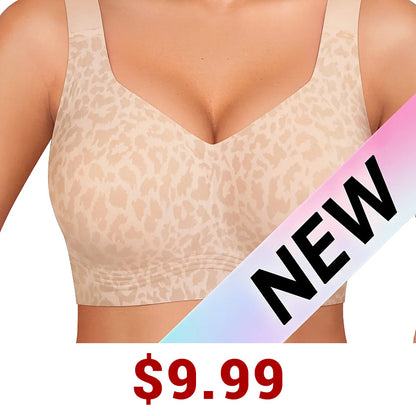 Women Jelly Bras Wirefree Full Coverage No Underwire Everyday Bras Comfortable Wireless Padded Tshirt Bra