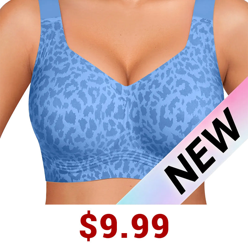 Women Jelly Bras Wirefree Full Coverage No Underwire Everyday Bras Comfortable Wireless Padded Tshirt Bra