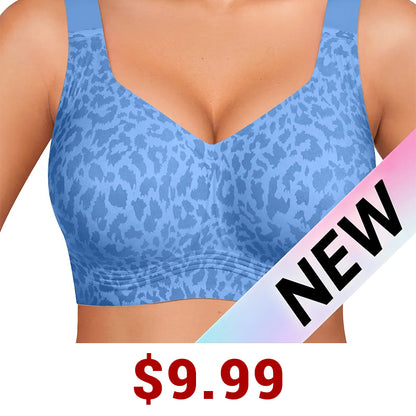 Women Jelly Bras Wirefree Full Coverage No Underwire Everyday Bras Comfortable Wireless Padded Tshirt Bra